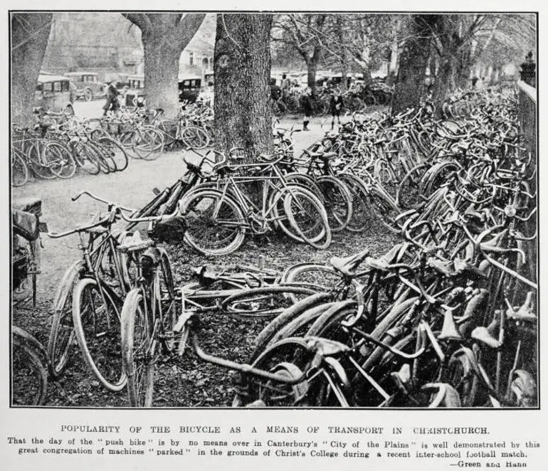 Image: Popularity of the bicycle as a means of transport in Christchurch