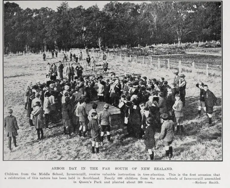 Image: Arbor Day in the Far South Of New Zealand