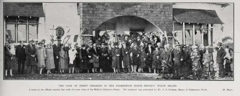 Image: The Care Of Needy Children in the Palmerston North District, North Island
