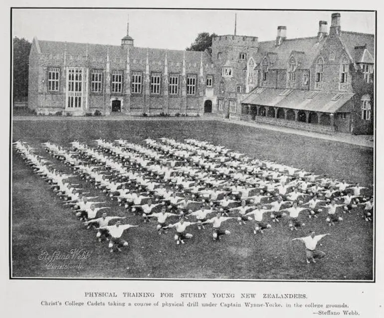 Image: Physical training for sturdy young New Zealanders