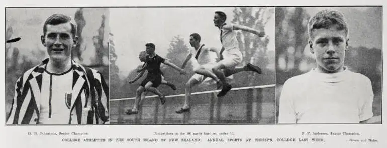 Image: College Athletics in the South Island Of New Zealand: Annual Sports At Christ's College Last Week