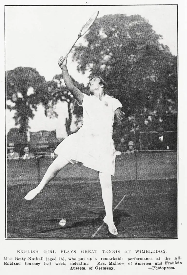 Image: English Girl Plays Great Tennis At Wimbledon