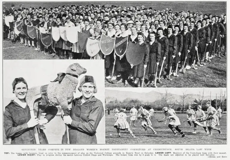 Image: Seventeen Teams Compete In New Zealand Women's Hockey Tournament Commenced At Christchurch, South Island, Last Week