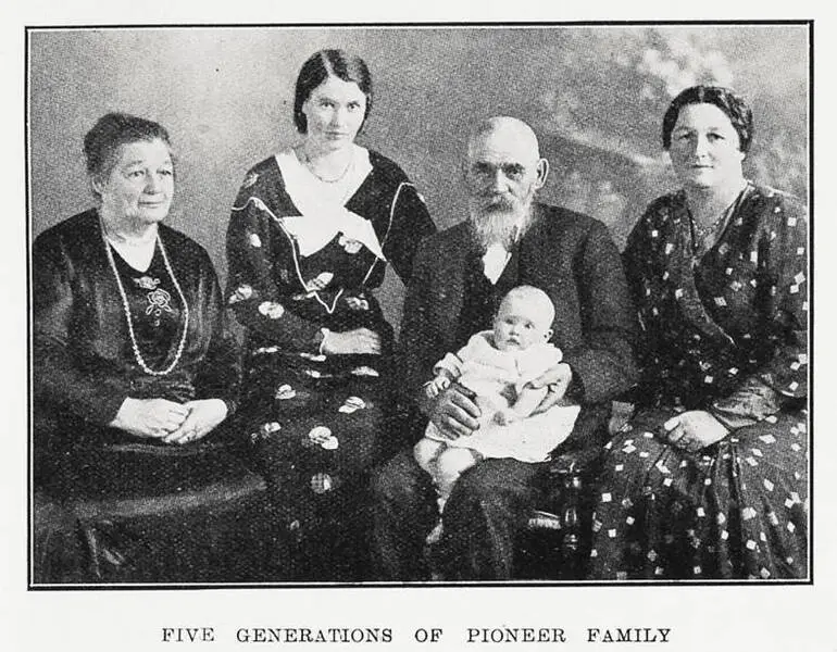 Image: Five generations of pioneer family