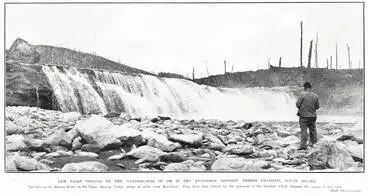 Image: New falls created by the earthquakes of 1929 in the Murchison District, Nelson Province, South Island