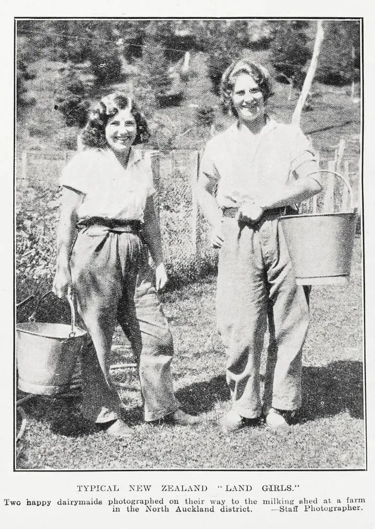 Image: Typical New Zealand 'land girls'