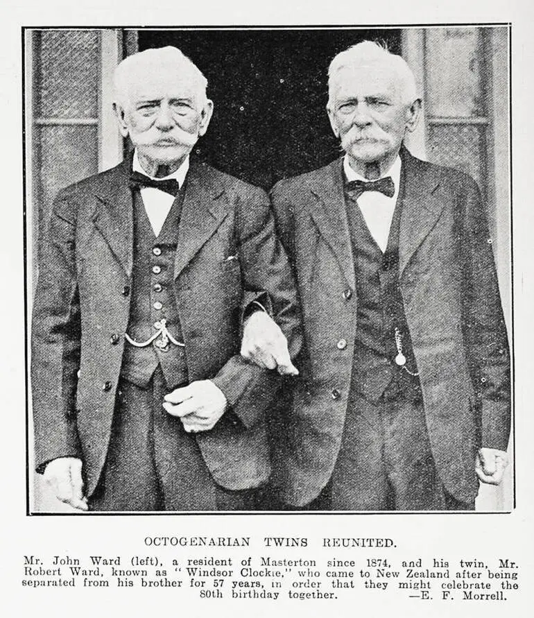 Image: Octogenarian twins reunited