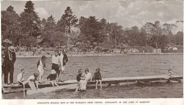 Image: Attractive holiday spot in the Waikato's chief centre: popularity of the lake at Hamilton