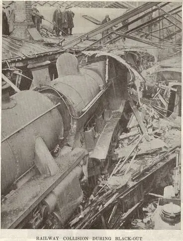 Image: Railway collision during black-out