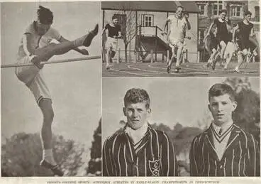 Christ's College sports: schoolboy athletes in early-season championships in Christchurch Image: Christ's College sports: schoolboy athletes in early-season championships in Christchurch