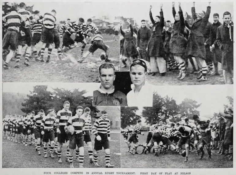 Image: Four colleges compete in annual rugby tournament: first day of play at Nelson