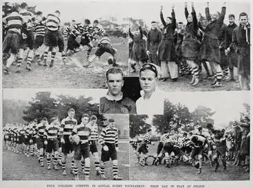 Four colleges compete in annual rugby tournament: first day of play at Nelson Image: Four colleges compete in annual rugby tournament: first day of play at Nelson