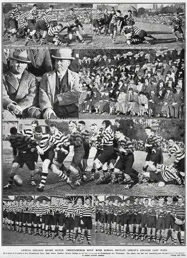Annual college rugby match: Christchurch Boy's High School defeats Christ's College last week Image: Annual college rugby match: Christchurch Boy's High School defeats Christ's College last week