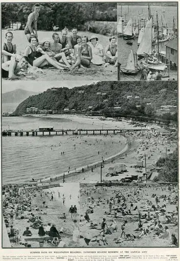 Image: Summer days on Wellington beaches: favoured seaside resorts at the capital city