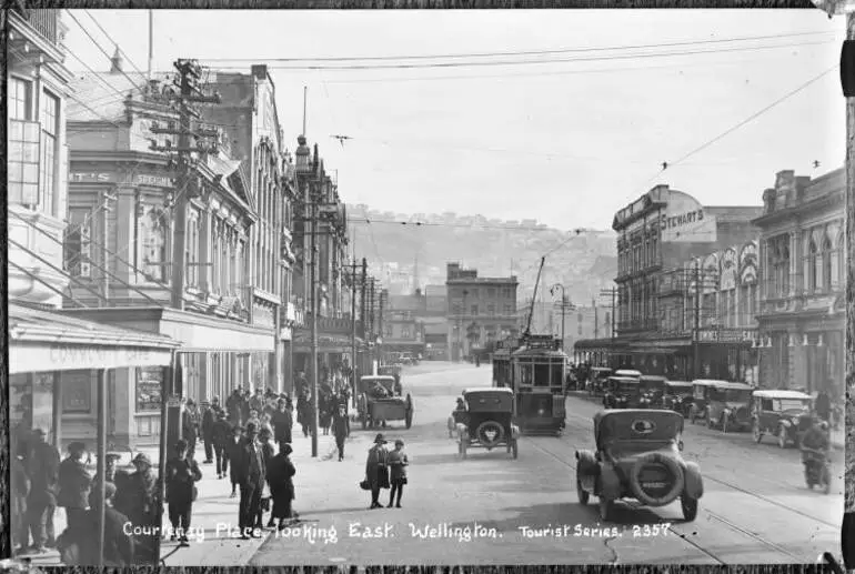 Image: Courtenay Place looking East, Wellington