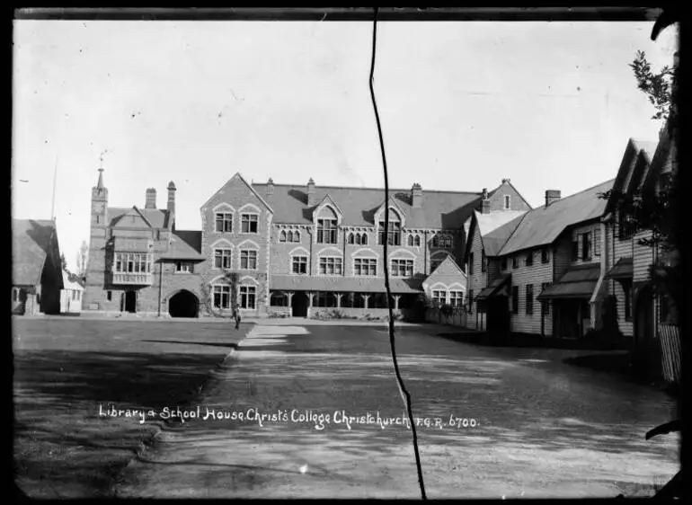 Image: Library & School House, Christ's College, Christchurch