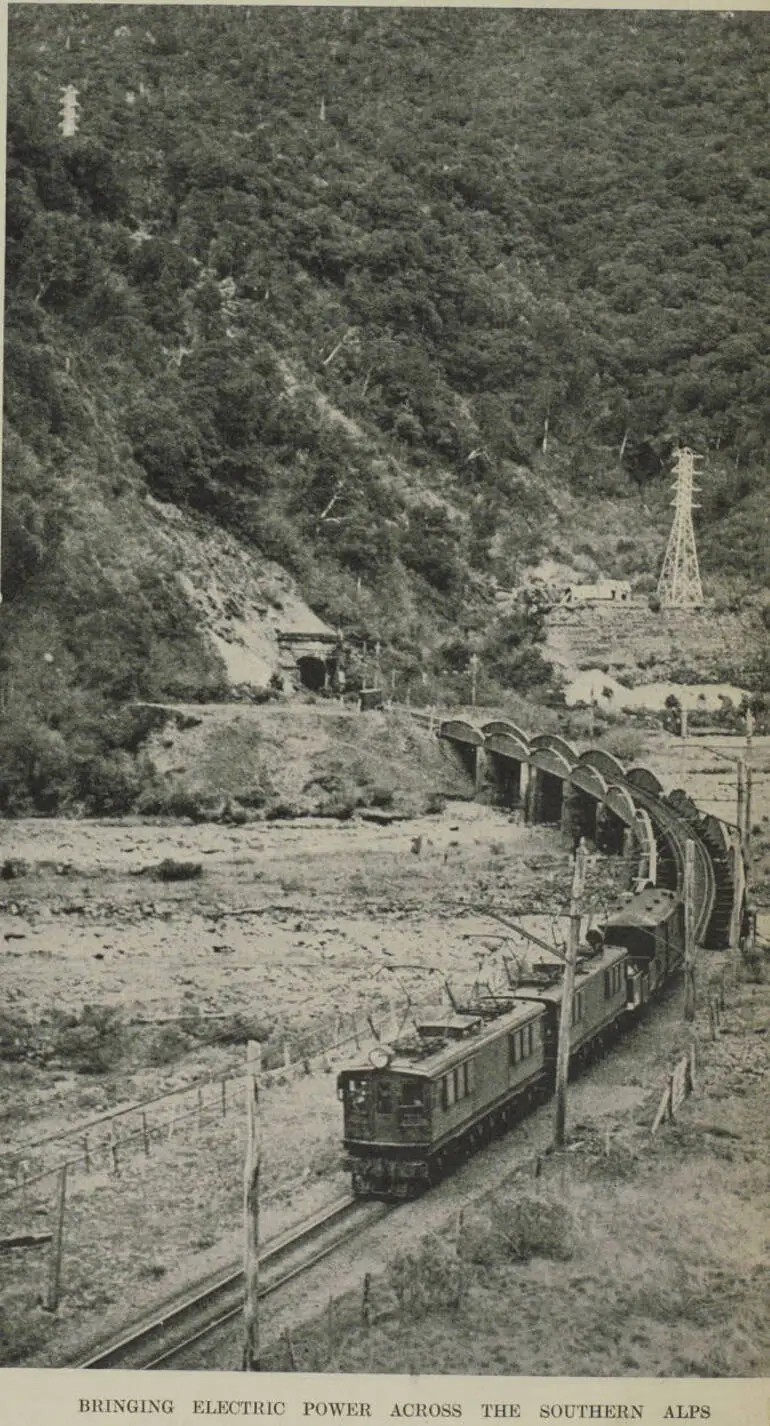 Image: Bringing electric power across the Southern Alps