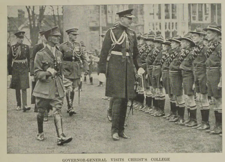 Image: Governor General visits Christ's College