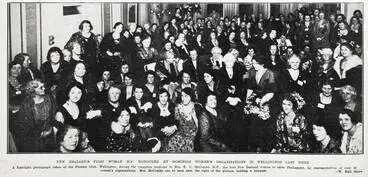 New Zealand's first woman M.P. honoured by Dominion Women's Organisations in Wellington last week Image: New Zealand's first woman M.P. honoured by Dominion Women's Organisations in Wellington last week