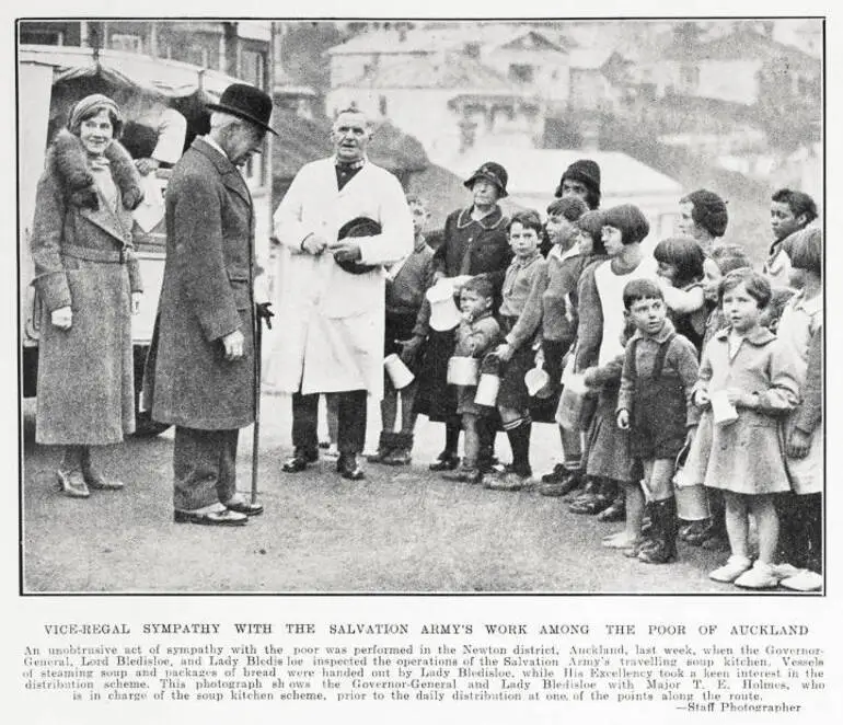 Image: Vice-regal sympathy with the Salvation Army's work among the poor of Auckland