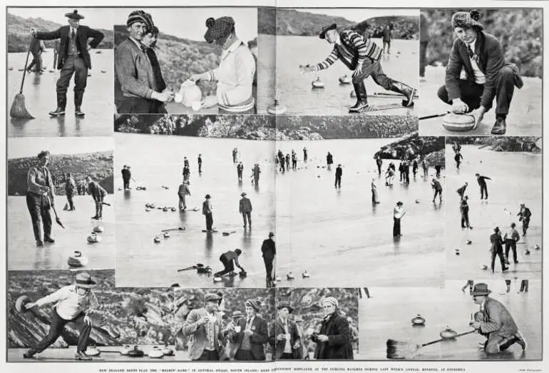 Image: New Zealand Scots play the 'roarin' game' in Central Otago, South Island