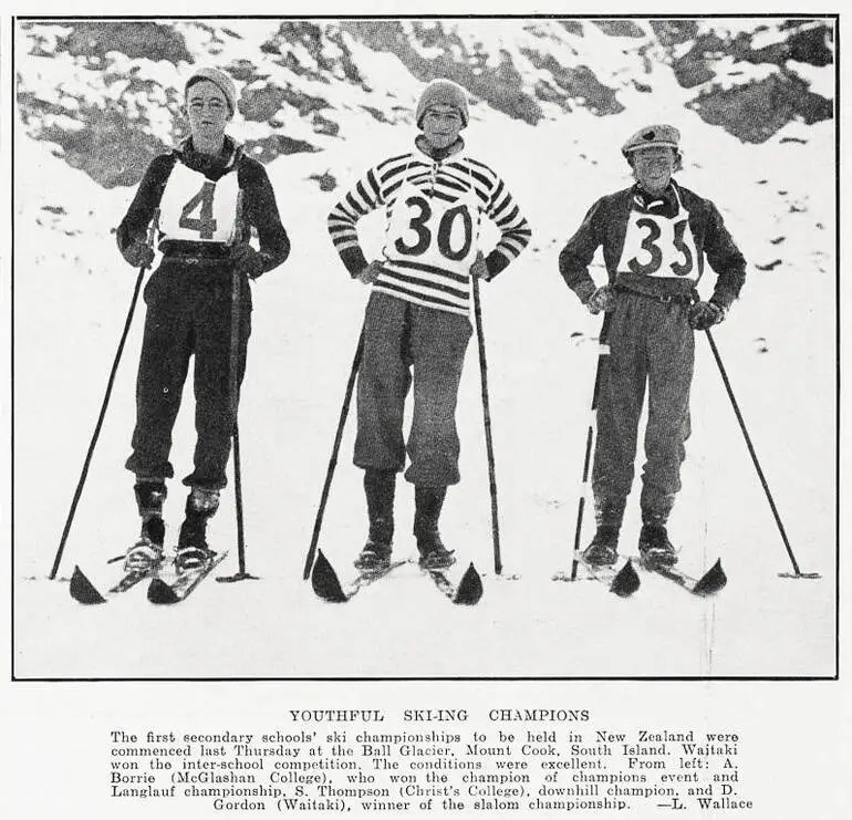 Image: Youthful ski-ing champions