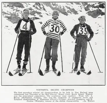 Youthful ski-ing champions Image: Youthful ski-ing champions