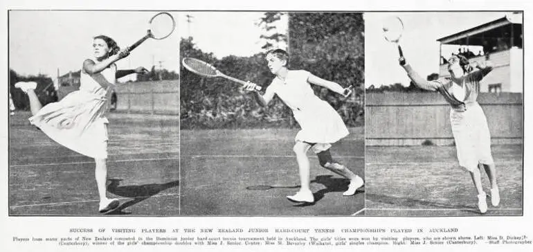 Image: Success of visiting players at the New Zealand junior hard-court tennis championships played in Auckland