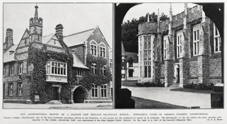 Image: The architectural beauty of a leading New Zealand secondary school: attractive views of Christ's College, Christchurch