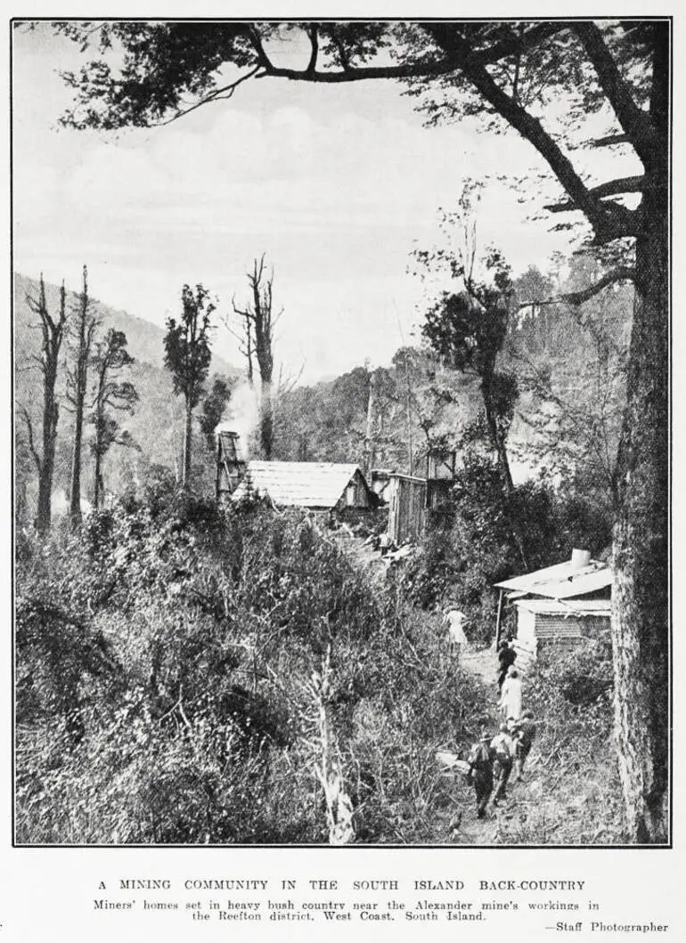 Image: A mining community in the South Island back-country