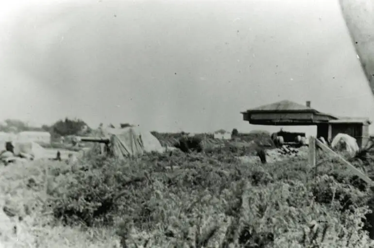 Image: Disguised gun emplacements, J.F. Kennedy Park, Castor Bay.