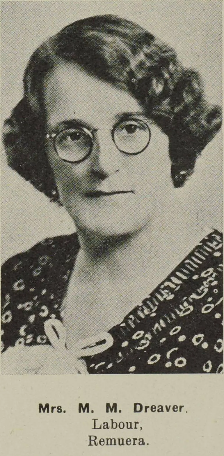 Image: Mrs. M. M. Dreaver, Labour, Remuera