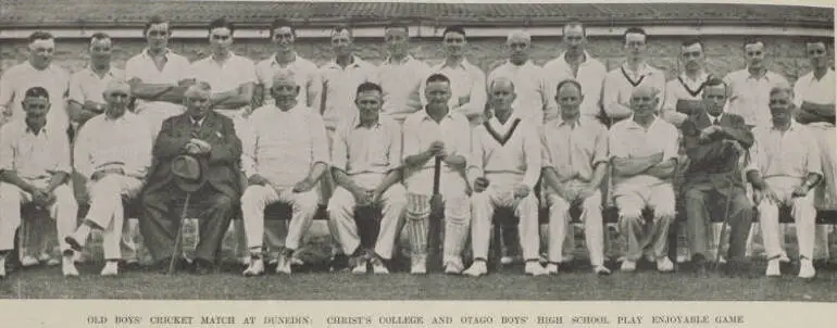 Image: Old Boys' Cricket Teams from Christ's College and Otago Boys' High School