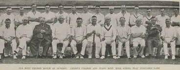 Old Boys' Cricket Teams from Christ's College and Otago Boys' High School Image: Old Boys' Cricket Teams from Christ's College and Otago Boys' High School