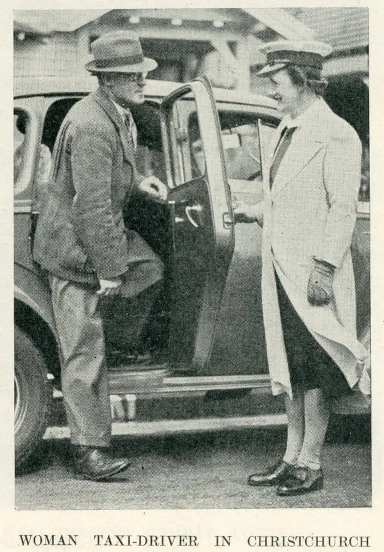 Image: Woman taxi-driver in Christchurch