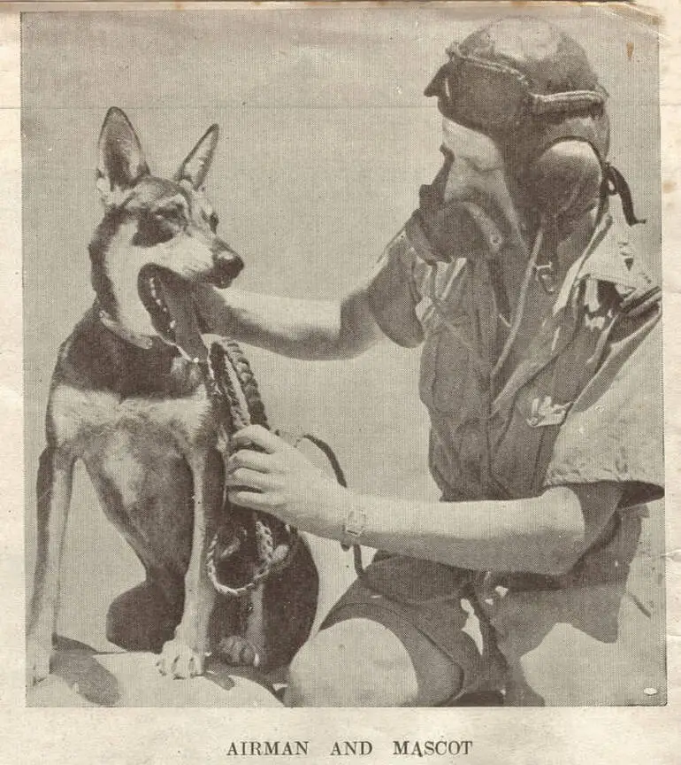 Image: Airman and mascot