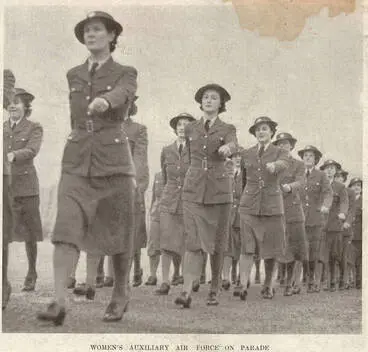 Image: Women's Auxiliary Air Force on parade