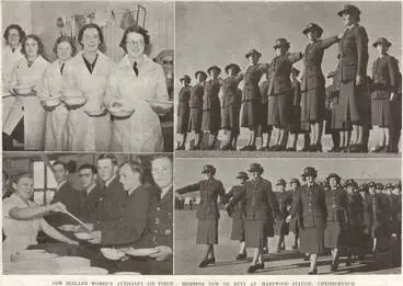 Image: New Zealand Women's Auxiliary Air Force: members now on duty at Harewood Station, Christchurch