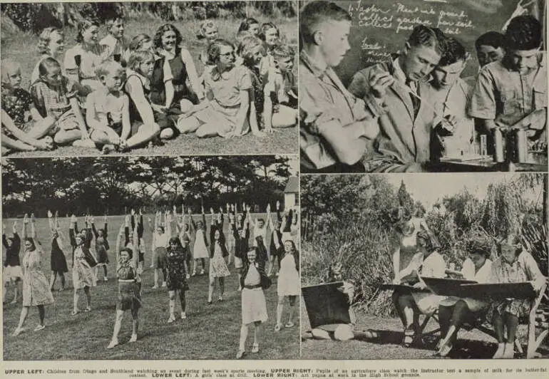 Image: Correspondence School Pupils from remote districts attend a vacation course at Waitaki Boys' High School