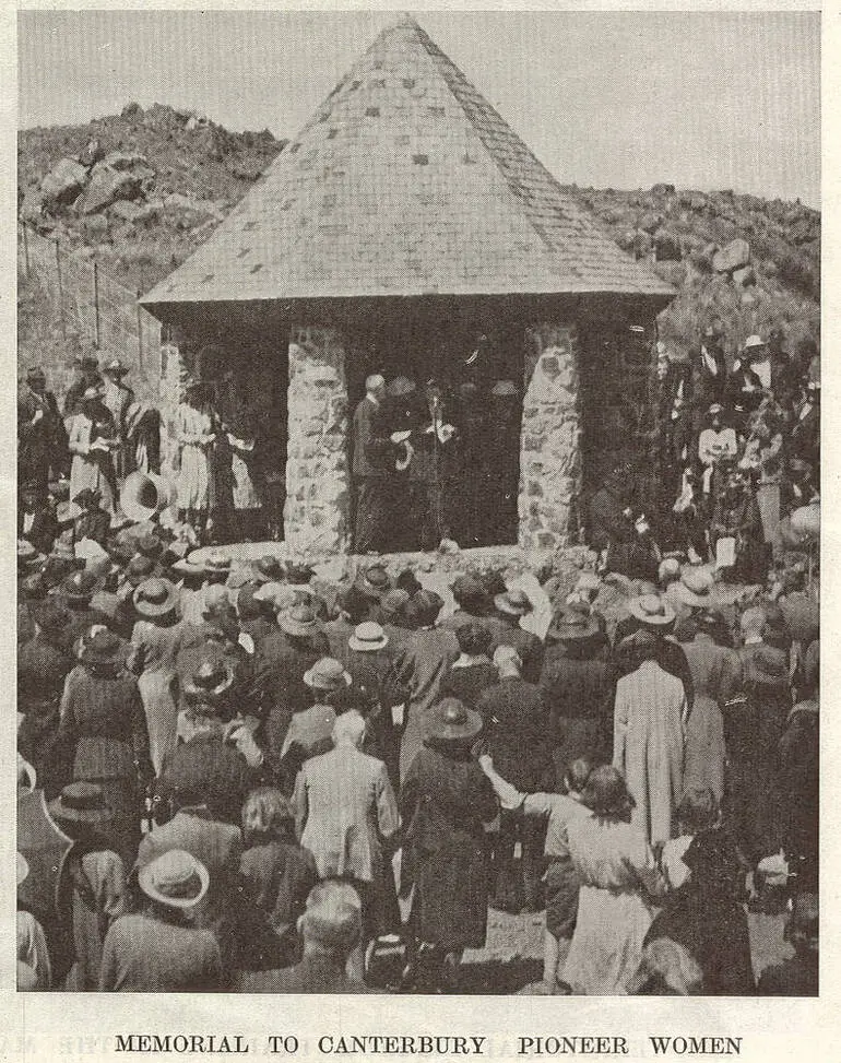 Image: Memorial to Canterbury pioneer women