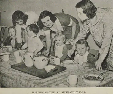 Image: Wartime creche at Auckland Y.W.C.A.