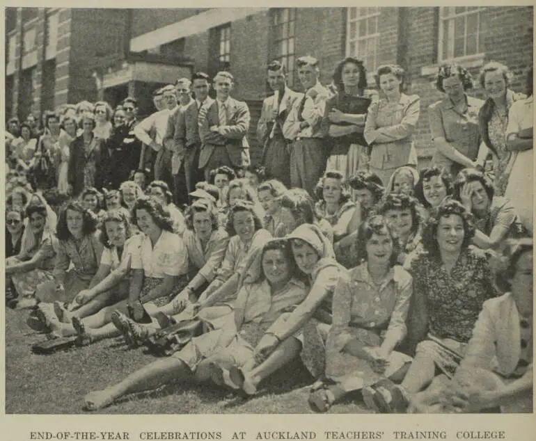 Image: End-of-the-year celebrations at Auckland Teachers' Training College