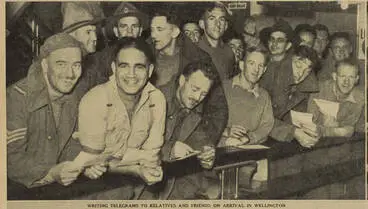 Image: New Zealand’s fighting soldiers return from North Africa on extended leave