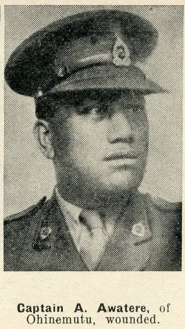 Image: Captain A. Awatere, of Ohinemutu, wounded