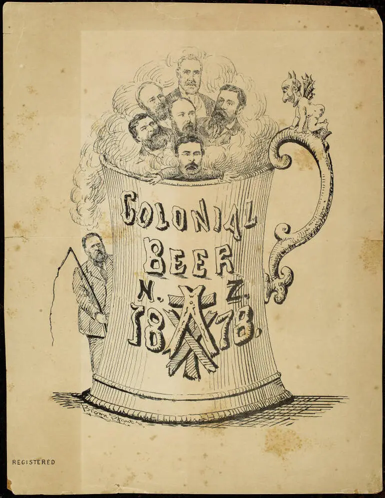 Image: Colonial Beer Tax NZ, 1878