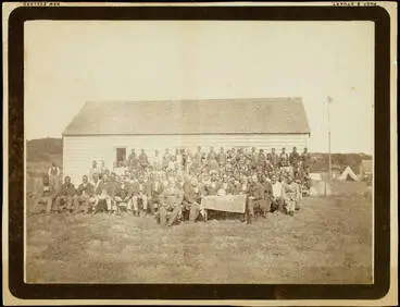 Image: Māori Parliament at Ōrākei, 1879