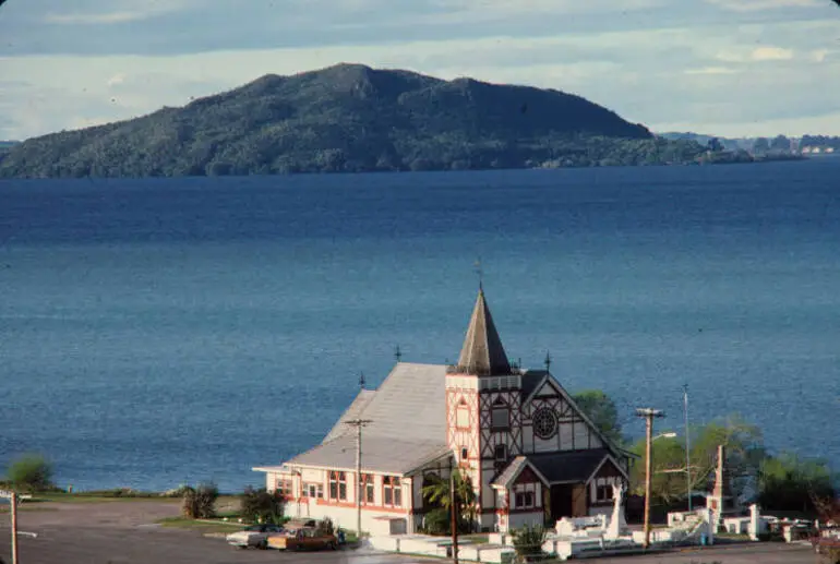 Image: St Faiths Church, Ōhinemutu, 1982
