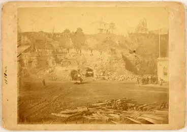 Image: Workers demolishing Point Britomart