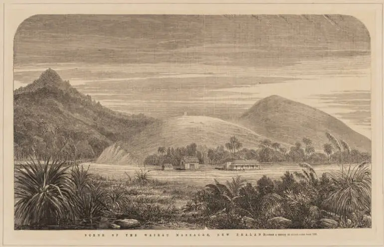 Image: Scene of the Wairau Massacre, New Zealand, 1869