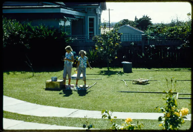 Image: Children playing, 1957